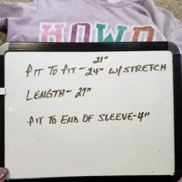 Altard State Howdy Graphic Tee SM/Med Purple Mineral Wash Western Oversized - Picture 8 of 9